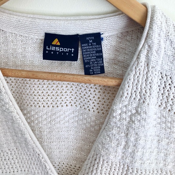 Vintage cream knit vest - Picture 11 of 13